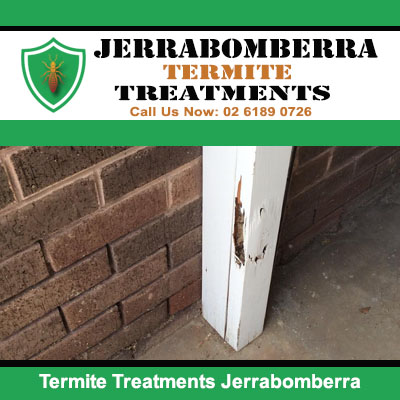 Termite treatment to wooden door frame in Jerrabomberra